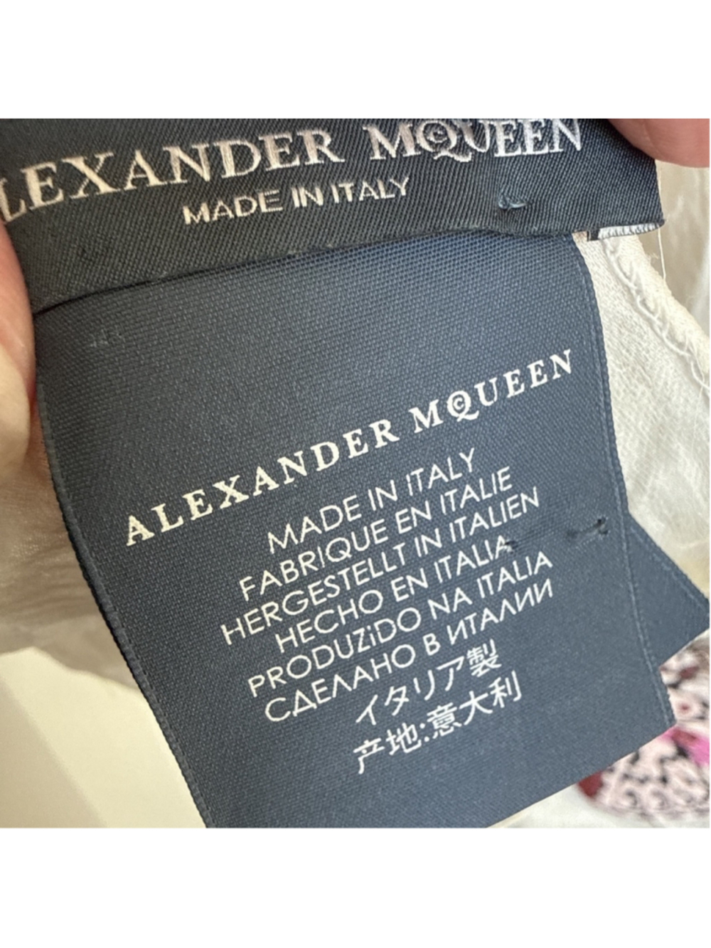 Alexander McQueen Silk Blend Scarf Wrap Fairy Chains Skeletons Butterfly Skull - Picture 6 of 11
